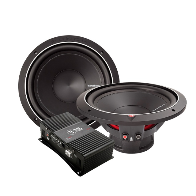 2-pack Rockford Fosgate P1S412 & Bass Habit SPL ELITE 1000.1DF