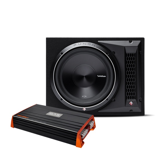 Rockford Fosgate P3 1x12 med Bass Habit SPL ELITE 1000.1DF
