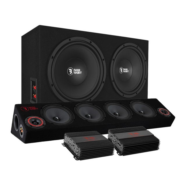 Bass Habit PL212 med SPL64 och slutsteg, raggarpaket