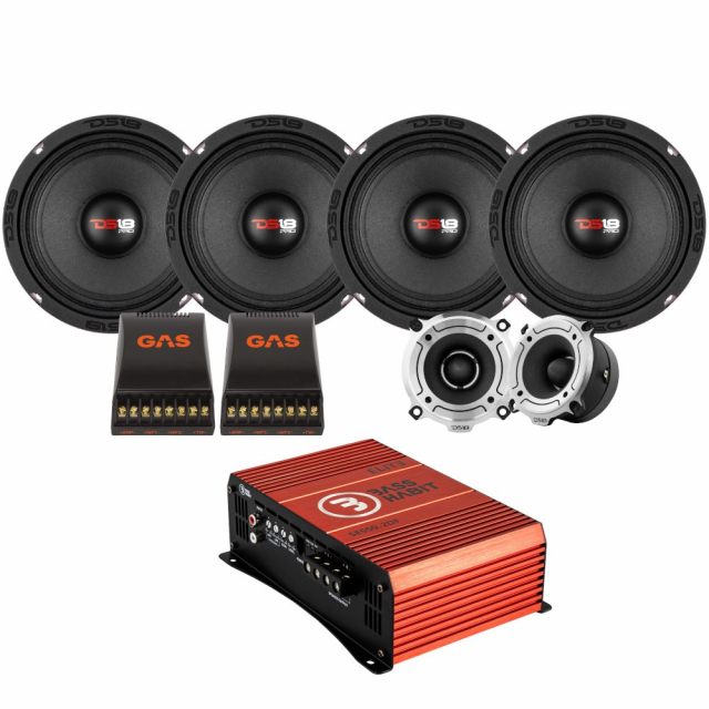 4-pack DS18 PRO-X6.4M & TW120, SPL-paket med steg