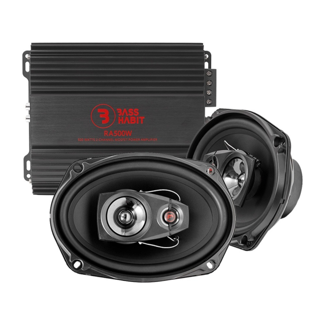 Bass Habit R690 med RA500W, hatthyllepaket