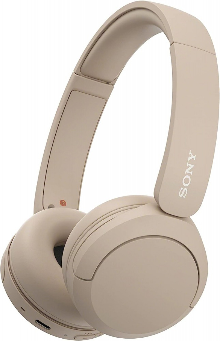 Sony WH-CH520 trådlösa on-ear, beige i gruppen Hemmaljud / Hörlurar hos CD Bilradio (120WHCH520BE)