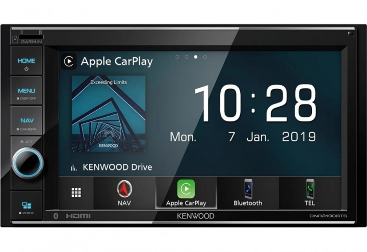 Kenwood DNR3190BTS, bilstereo med navigation och Apple CarPlay i gruppen Bilstereo / Bilstereo dubbeldin hos CD Bilradio (121DNR3190BTS)