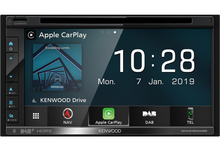 Kenwood DNX5190DABS, smart bilstereo med navigation, DAB+ och CD-spelare i gruppen Bilstereo / Bilstereo dubbeldin hos CD Bilradio (121DNX5190DABS)