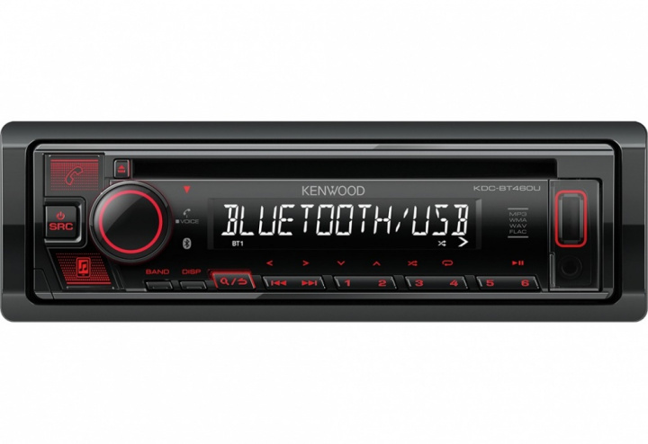 Kenwood KDC-BT460U, bilstereo med Bluetooth och CD-spelare i gruppen Bilstereo / Bilstereo enkeldin hos CD Bilradio (121KDCBT460U)
