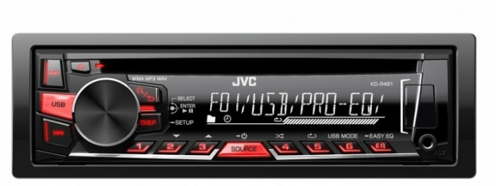 JVC KD-R461 i gruppen Bilstereo / Bilstereo enkeldin hos CD Bilradio (130KDR461)