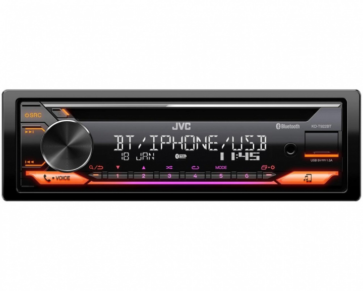JVC KD-T922BT, bilstereo med Bluetooth, CD och handsfree i gruppen Kampanjer / Lönefest hos CD Bilradio (130KDT922BT)