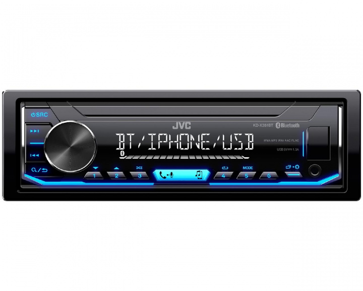 JVC KD-X351BT i gruppen Bilstereo / Bilstereo enkeldin hos CD Bilradio (130KDX351BT)