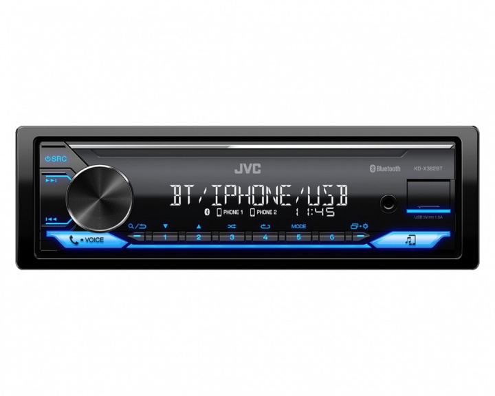 JVC KD-X382BT, bilstereo med Bluetooth, AUX och USB i gruppen Kampanjer / Sommarkampanj hos CD Bilradio (130KDX382BT)