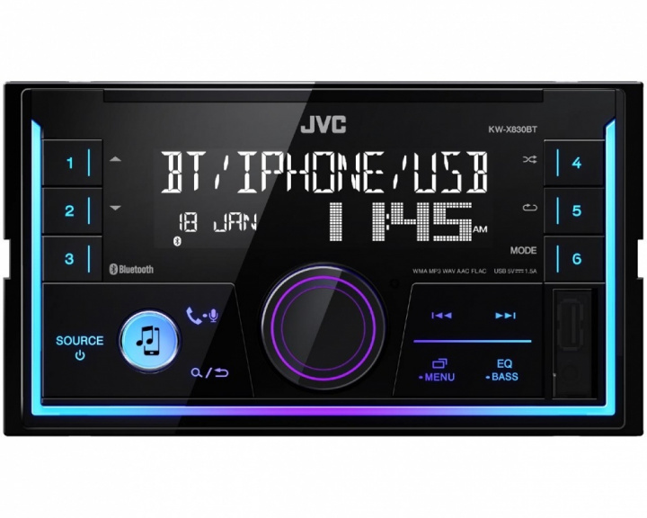 JVC KW-X830BT i gruppen Bilstereo / Bilstereo dubbeldin hos CD Bilradio (130KWX830BT)