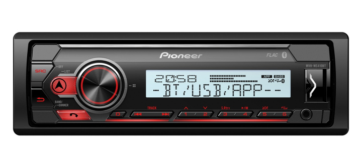 Pioneer MVH-MS410BT i gruppen Bilstereo / Bilstereo enkeldin hos CD Bilradio (135MVHMS410BT)