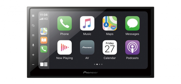 Pioneer SPH-DA250DAB, bilstereo med CarPlay, DAB och Bluetooth i gruppen Bilstereo / Bilstereo dubbeldin hos CD Bilradio (135SPHDA250DAB)