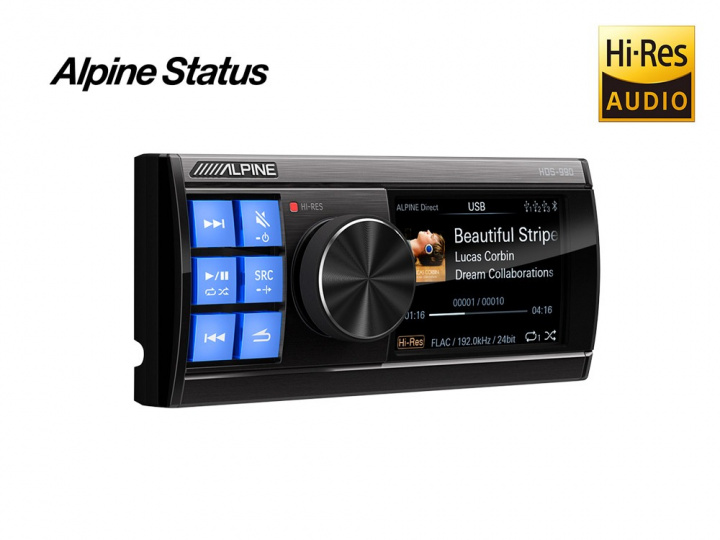 Alpine Status HDS-990, förstklassig mediaspelare i gruppen Bilstereo / Bilstereo dubbeldin hos CD Bilradio (140HDS990)