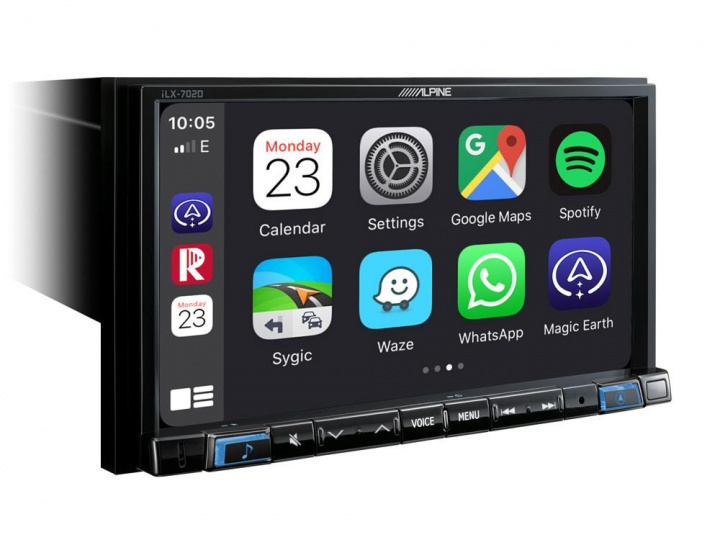 ALPINE ILX-702DM, bilstereo med DAB+, Apple CarPlay och Android Auto i gruppen Bilstereo / Bilstereo enkeldin hos CD Bilradio (140ILX702DM)