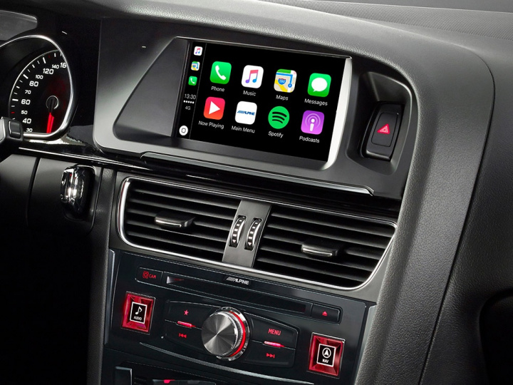 Alpine X703D-A4 Navigationssystem med Apple CarPlay & Android Auto i gruppen Modellanpassat / Audi / Audi A4 / Audi A4 2008-2015 (B8) hos CD Bilradio (140X703DA4)