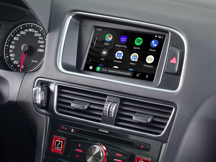 Alpine X703D-Q5 Navigationssystem med Apple CarPlay & Android Auto i gruppen Modellanpassat / Audi / Audi Q5 / Audi Q5 2008- hos CD Bilradio (140X703DQ5)