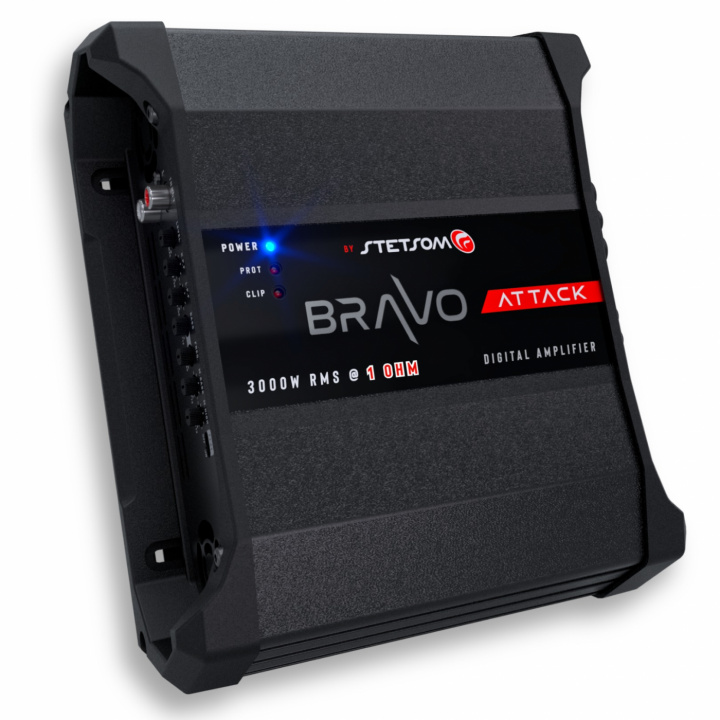 STETSOM BRAVO ATTACK 3000 -1OHM, 3000 Watt monoblock i gruppen Slutsteg / 1 kanals / Mono hos CD Bilradio (160BRAVOATTACK30001)