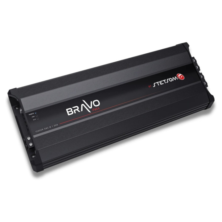 Stetsom BRAVO Full 12000 - 1 Ohm, fullregister monoblock i gruppen Slutsteg / 1 kanals / Mono hos CD Bilradio (160BRAVOFULL120001)