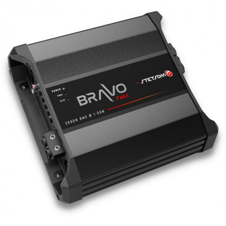Stetsom BRAVO Full 3000 2 Ohm, fullregister monoblock i gruppen Kampanjer / Fyndhörna hos CD Bilradio (160BRAVOFULL3000)