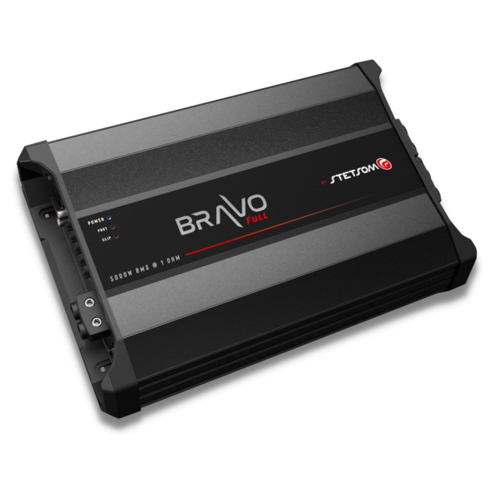 Stetsom BRAVO Full 5000 - 1 Ohm, fullregister monoblock i gruppen Slutsteg / 1 kanals / Mono hos CD Bilradio (160BRAVOFULL50001)