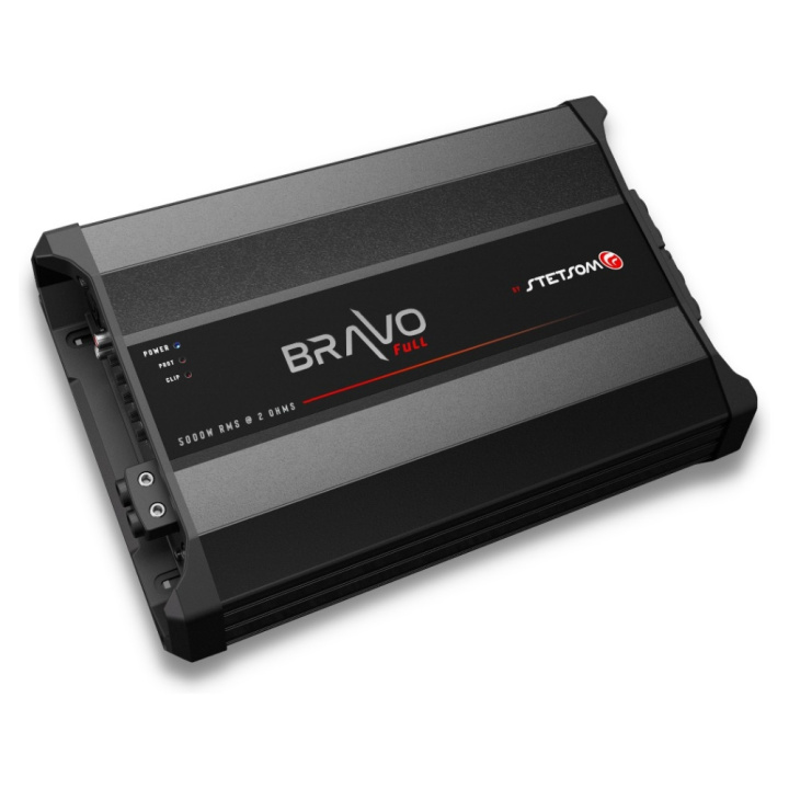 Stetsom BRAVO Full 5000 - 2 Ohm, fullregister monoblock i gruppen Slutsteg / 1 kanals / Mono hos CD Bilradio (160BRAVOFULL50002)