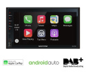Macrom M-DL7000D25 bilstereo med CarPlay, Android Auto, DAB+ och Bluetooth