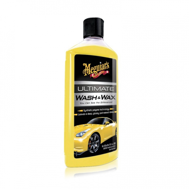 Meguiar\'s Ultimate Wash & Wax 473ml, bilschampo med vaxskydd i gruppen Kampanjer / Påsk-kampanj hos CD Bilradio (178G17716)