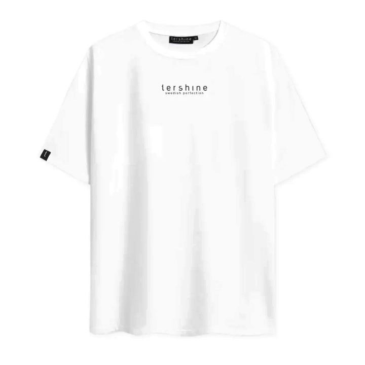 Tershine Oversized T-shirt, vit, X-small i gruppen Tillbehör / Övrigt / Dekaler / Reklam mm, hos CD Bilradio (184OSTSHIRTVXS)
