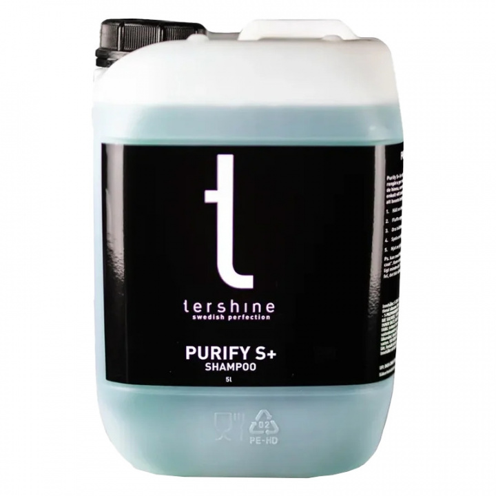 Tershine Purify S+ - Shampoo, keramiskt schampo med lackskydd, 5 L i gruppen Tillbehör / Bilvård hos CD Bilradio (184PURIFYSPLUS5)