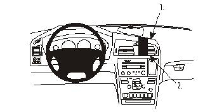 Brodit Förstärkt ProClip, Volvo V70 N/XC70 00-08 00-08 i gruppen Modellanpassat / Volvo / XC70 / 2000-2007 hos CD Bilradio (240213404)