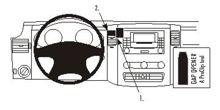 Brodit Förstärkt ProClip, Mercedes Benz/Volkswagen 07-18 i gruppen Modellanpassat / Volkswagen / Crafter / 2006-2010 hos CD Bilradio (240213456)