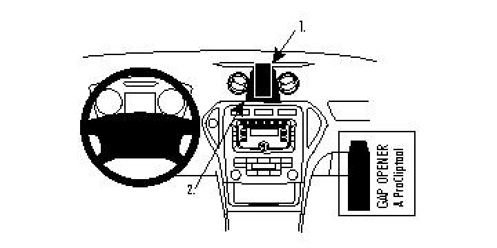 Brodit Förstärkt ProClip, Ford Mondeo 08-14 08-14 i gruppen Modellanpassat / Ford / Mondeo / Mondeo 2008-2014 hos CD Bilradio (240213460)