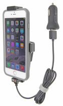 Brodit Aktiv hållare med USB-kabel och cigg-adapter, Apple iPhone 11 Pro Max/12 Pro Max/13 Pro Max/14 Plus/14 Pro Max/6 Plus/6S Plus/7 Plus/8 Plus/Xs Max