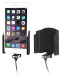 Brodit Aktiv hållare med USB-kabel och cigg-adapter, Apple iPhone 6S Plus/7 Plus/8 Plus/Xs Max