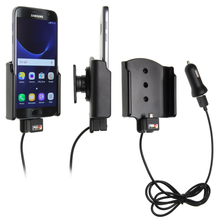 Brodit Aktiv hållare med USB-kabel och cigg-adapter, Samsung Galaxy S7 i gruppen Smartphone i bil / Mobilhållare hos CD Bilradio (240521863)
