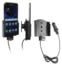 Brodit Aktiv hållare med USB-kabel och cigg-adapter, Samsung Galaxy S7 Edge