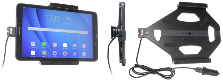 Brodit Aktiv hållare med USB-kabel och cigg-adapter, Samsung Galaxy Tab A 10.1 (2016) SM-T580/SM-T585 i gruppen Smartphone i bil / Mobilhållare hos CD Bilradio (240521919)