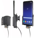 Brodit Aktiv hållare med USB-kabel och cigg-adapter, Samsung Galaxy S8+