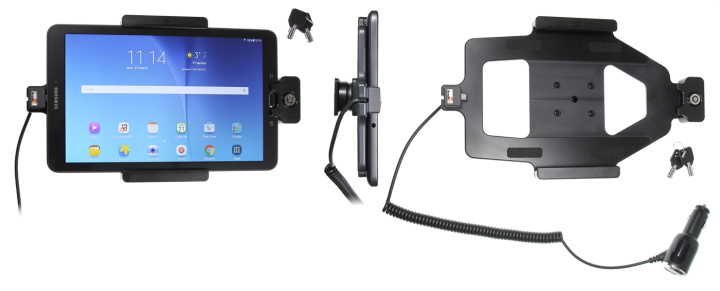 Brodit Hållare med nyckel-lås, Samsung Galaxy Tab E 9.6 i gruppen Smartphone i bil / Mobilhållare hos CD Bilradio (240535821)