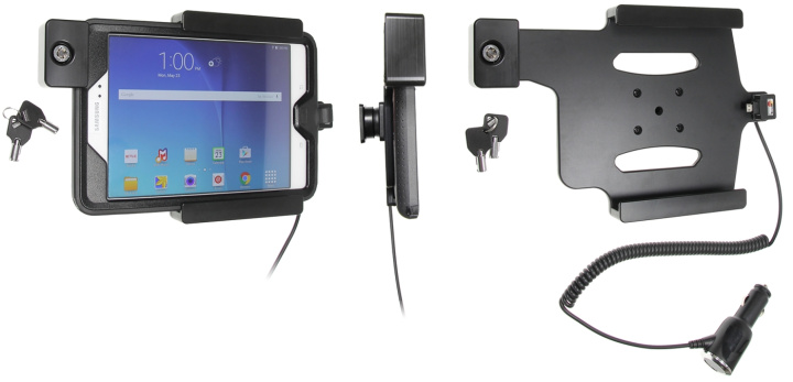 Brodit Hållare med nyckel-lås, Samsung Galaxy Tab A 8.0 (2015) SM-T350 i gruppen Smartphone i bil / Mobilhållare hos CD Bilradio (240535852)