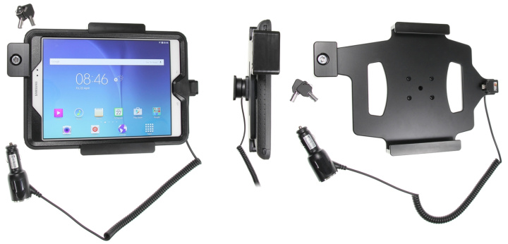 Brodit Hållare med nyckel-lås, Samsung Galaxy Tab A 9.7 i gruppen Smartphone i bil / Mobilhållare hos CD Bilradio (240535853)