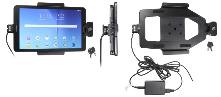 Brodit Hållare med nyckel-lås, Samsung Galaxy Tab E 9.6 i gruppen Smartphone i bil / Mobilhållare hos CD Bilradio (240536821)