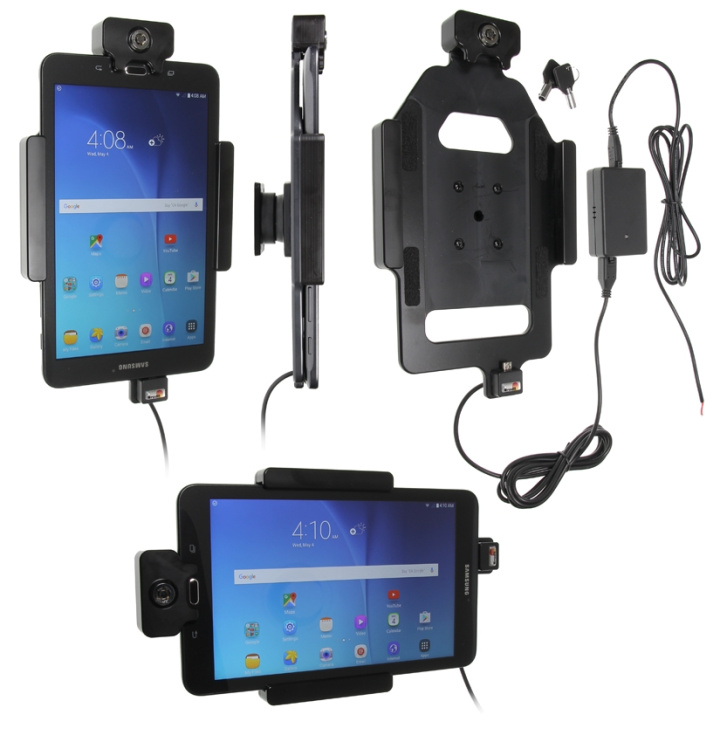 Brodit Hållare med nyckel-lås, Samsung Galaxy Tab E 8.0 i gruppen Smartphone i bil / Mobilhållare hos CD Bilradio (240536835)