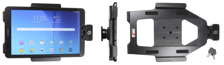 Brodit Hållare med nyckel-lås, Samsung Galaxy Tab E 9.6 i gruppen Smartphone i bil / Mobilhållare hos CD Bilradio (240539821)