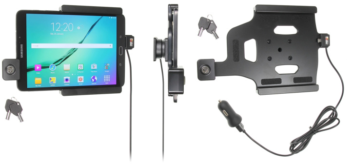 Brodit Hållare med nyckel-lås, Samsung Galaxy Tab S2 8.0 SM-T713 /SM-T719 i gruppen Smartphone i bil / Mobilhållare hos CD Bilradio (240552781)