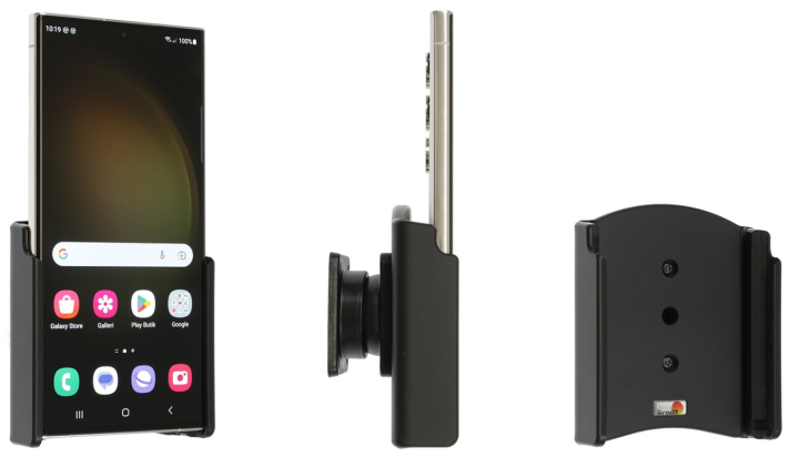 Brodit Passiv hållare med kulled, Samsung Galaxy S23 Ultra SM-S918B/DS i gruppen Smartphone i bil / Mobilhållare hos CD Bilradio (240711346)