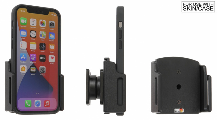 Brodit Passiv hållare med kulled, Apple iPhone 12,13,14,15, Pro, Pro Max i gruppen Smartphone i bil / Mobilhållare hos CD Bilradio (240711368)