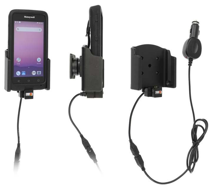 Brodit Aktiv hållare med cigg-kontakt, Honeywell EDA51 i gruppen Smartphone i bil / Mobilhållare hos CD Bilradio (240712212)