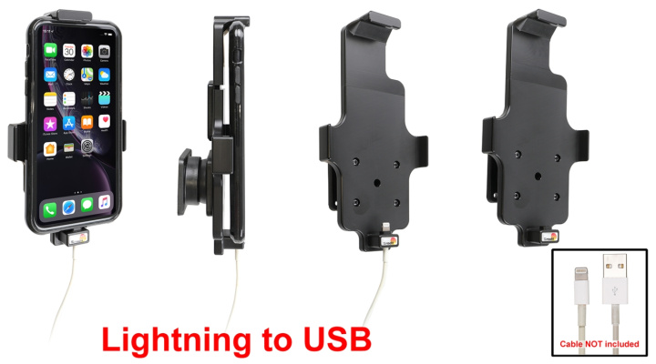 Brodit Hållare för Kabelanslutning, Apple iPhone 11/XR i gruppen Smartphone i bil / Mobilhållare hos CD Bilradio (240714091)