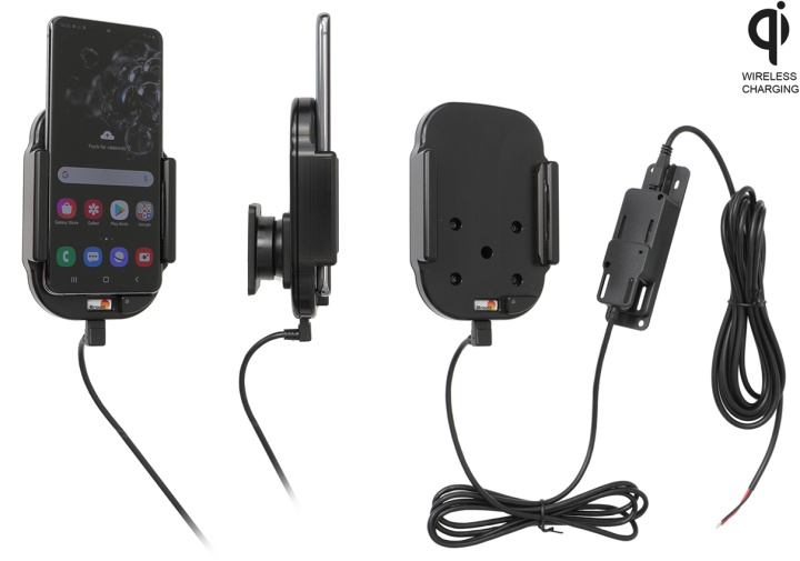 Brodit Qi trådlös aktiv hållare för fast installation, Samsung Galaxy S20 4G, 5G (SM-G981B/SM-G981F) i gruppen Smartphone i bil / Mobilhållare hos CD Bilradio (240719190)